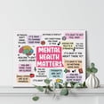 thumbnail image 4 of Therapy Office Mental Health Poster Canvas Wall Art for Decor - Motivational Mental Health Matters Canvas Print Wall Art Painting Ready to Hang - Easel & Hanging Hook 12x15 Inch, 4 of 7