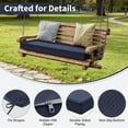 thumbnail image 4 of Kimunuk Patio Bench Cushion, 45" x 18" x 3.5" Waterproof Swing Cushion with Ties for Patio Porch Furniture, Navy Blue, 4 of 7