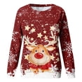 thumbnail image 3 of MIASHUI Chandails à Capuchon et Chandails Molletonnés pour Filles Automne Hiver Col Rond Manches Longues Hauts Décontractés Imprimés pour Enfants, 3 of 3
