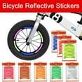 thumbnail image 2 of Reflective Wheel Stickers for Bikes & Motorcycles - 10-Pack Rim Decorative Safety Strips, 8mm Wide, Multi-Color Options, Easy-to-Install PET Reflective Film for Kids & Adults, 2 of 3