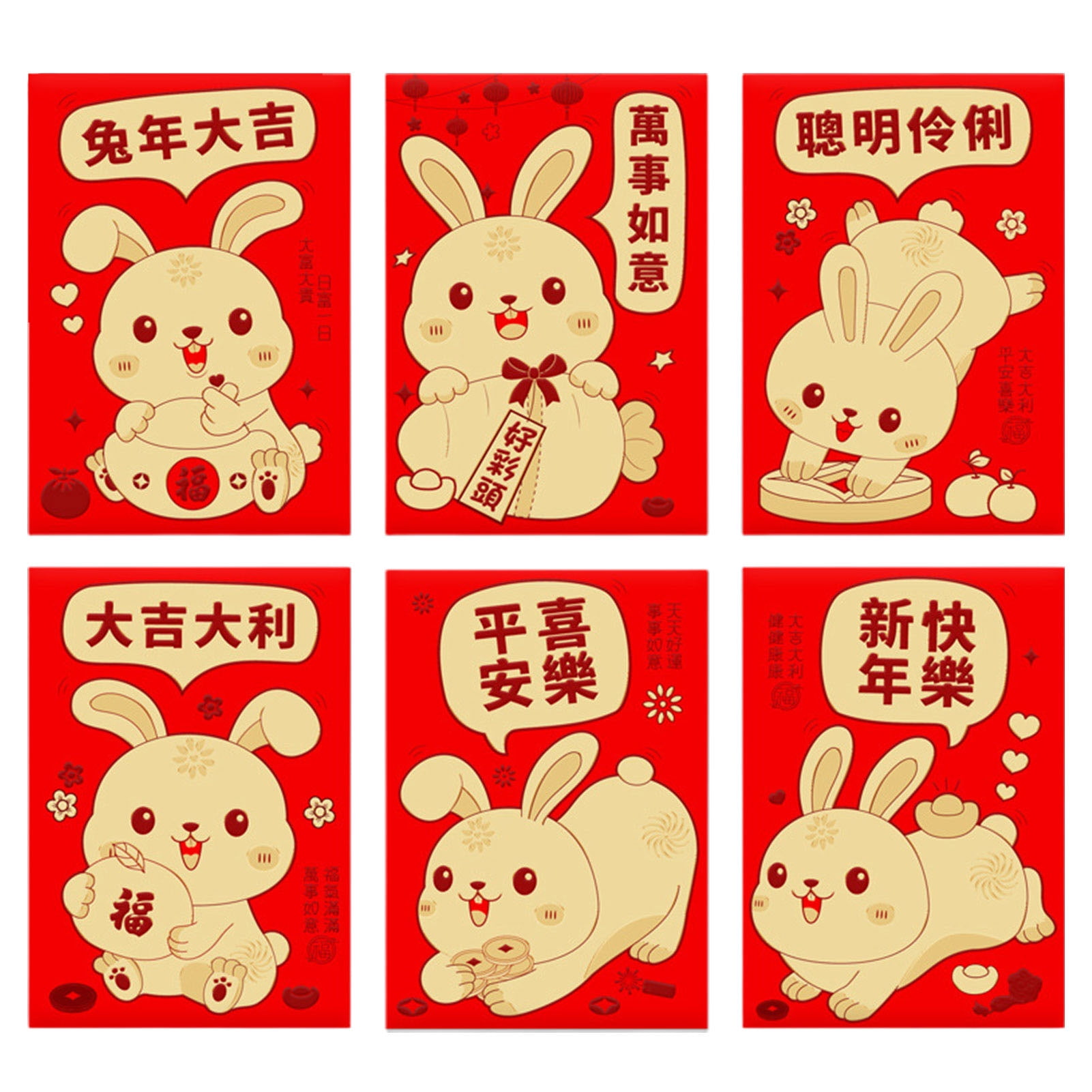 red envelope year of the rabbit