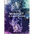 thumbnail image 2 of HFDF Inspirational Wall Art Posters Big Tiger Pictures Small Cat Canvas Painting Mindset is Everything Print Poster Artwork Wooden Home Decor for Living Room Gym Office Ready to Hang 16x24inch Framed, 2 of 7