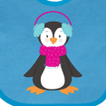 thumbnail image 4 of Inktastic Cute Penguin, Baby Penguin, Penguin with Scarf Boys or Girls Baby Bib, 4 of 4