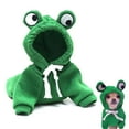 thumbnail image 4 of Winter Warm Cute Plush Dog Coat Hoodies for French Bulldog, Pet Halloween Frog C8T1, 4 of 7