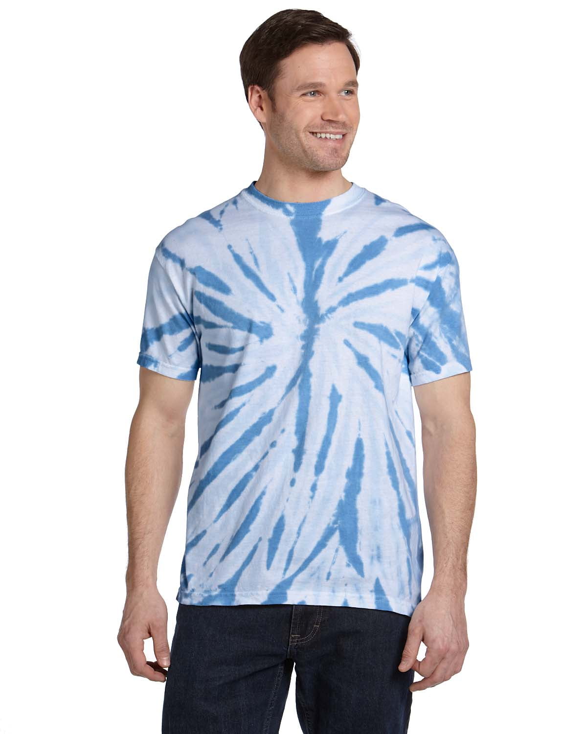 TieDye Tie Dye Men's Heavyweight Twist Pinwheel TieDyed TShirt