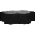 thumbnail image 2 of Meridian Furniture Table Basse en Bois de Chêne Noir 7 Pcs, 2 of 6