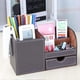 thumbnail image 3 of Multi-functional Compartments Desktop Organizer (Brown), 3 of 4