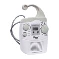 thumbnail image 3 of Pyle LCD Digital Hanging Waterproof AM/FM Shower Clock Radio White (4 Pack), 3 of 6
