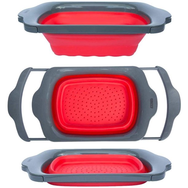 Comfify Colander Collapsible, Over the Sink Colander with Handles
