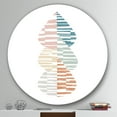 thumbnail image 3 of Designart 'Abstract Orange Drops Meditate IV' Geometric Metal Circle Wall Art, 3 of 3