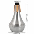 thumbnail image 4 of 4Uds. Sordina Trompeta Recta 1 Silenciador Con Fondo De Corcho Aluminio Práctica ( ) Uds, 4 of 5
