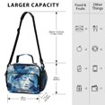 thumbnail image 3 of Insulated Lunch Bag 6L Leak-Proof Lunch Box with Shoulder Strap Multiple Pockets Lunch Tote Ethereal Dreamlike Elements, 3 of 9