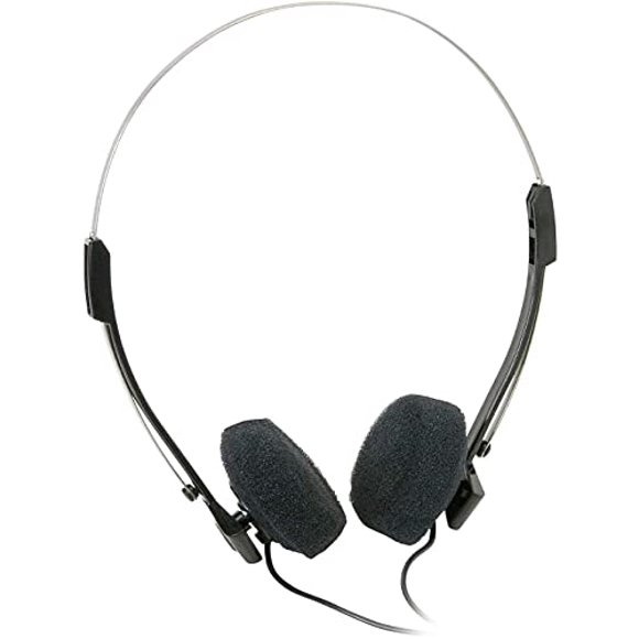 Parts Express Mini Auriculares estéreo ligeros con 4 pies. Cuerda