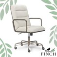 thumbnail image 2 of Scranton & Co Modern Executive Fabric Desk Chair in Cream, 2 of 12