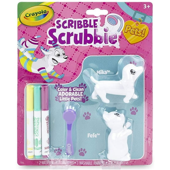 Crayola Scribble Scrubbie Mascotas 2 Pack Juego de juguete