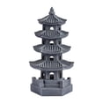 thumbnail image 2 of Estatua de jardín con forma de pagoda solar, diseño de torre de piedra, escultura tradicional china, adorno paisajístico para patio, porche y jardín. Gris oscuro, 2 of 8