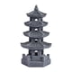 thumbnail image 1 of Estatua de resina con forma de pagoda y energía solar para jardín, decoración paisajística Gris oscuro, 1 of 9