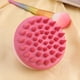 thumbnail image 1 of Cepillo de champú de silicona portátil Cepillo de masaje de cuero cabelludo suave redondo (rosa) Likrtyny cuidado belleza, 1 of 9