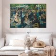 thumbnail image 2 of Elephant Stock Dance At Le Moulin De La Galette Wall Art - Horizontal Canvas Wall Art - Lobby Wall Decor - People Canvas - Teal And Green Decor By Pierre Auguste Renoir - 51" x 34", 2 of 4