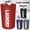Red, variant on Vivicreate 115L Collapsible Laundry Hamper with Waterproof Fabric and Aluminum Handles, Large Dirty Clothes Basket for Dorm & Home Use