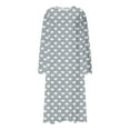 thumbnail image 7 of Aboser Long Sleeve Nightgown for Women Plus Size Heart Printed Sleepwear Soft Breathable Long Nightshirt Full Length Loungewear Loose Round Neck Pajama Dress, 7 of 7
