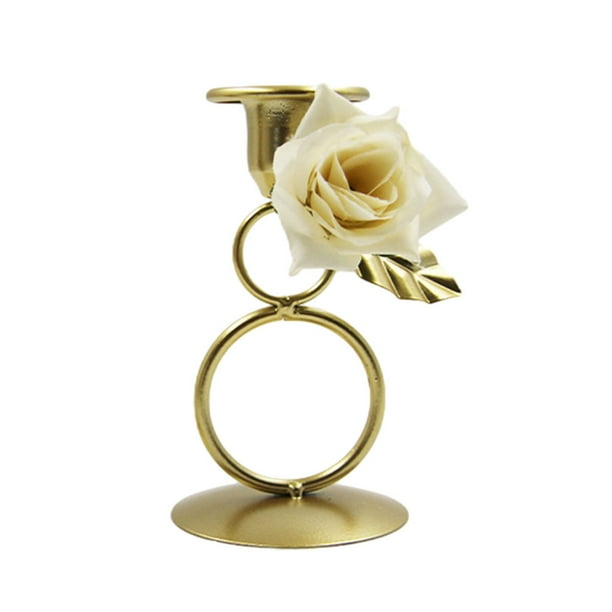 Wosthever Candelabro de Adviento con ambiente dorado, candelabros de gracia para candelabro, regalo Decoración del hogar A
