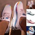 thumbnail image 2 of NOKIO Women Cushion Sneakers La𝖼e Up Running Shoes Comfortable Wide Width Sport Shoes Lightweight Outdoor Walking Shoes Non S𝗅ip Jogging Shoes Fashion Gym Workout Shoes for Back to College, 2 of 6