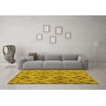 thumbnail image 3 of Ahgly Company Indoor Round Southwestern Yellow Country Area Rugs, 5' Round, 3 of 4