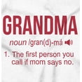 thumbnail image 2 of Grandma First Person When Mom Says No Toddler Boy Girl T Shirt Infant Toddler Brisco Brands 2T, 2 of 6