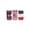 E, variant on geerera 4Pcs 4th of July Patriotic LED Flameless Candles with Remote, USA Flag Electronic Candle Lights Set for Independence Day, Memorial Day & Patriotic Events Decor