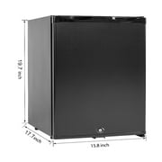 SMAD Mini Refrigerator 1.0 Cu ft, AC 110/DC 12V, Reversible Door, Silent Operation, Black