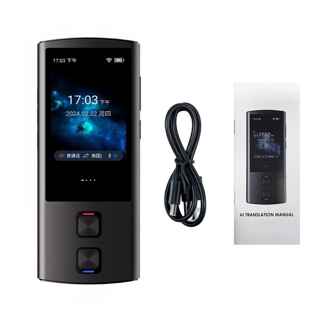 T17 Language Translator Device 138 Languages Voice Translating Text / Photo Translate Support Voice ,HD Picture Translation