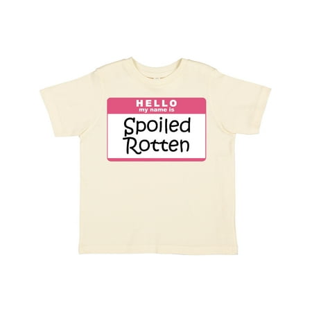 

Inktastic Spoiled Rotten Name Tag Gift Toddler Boy or Toddler Girl T-Shirt