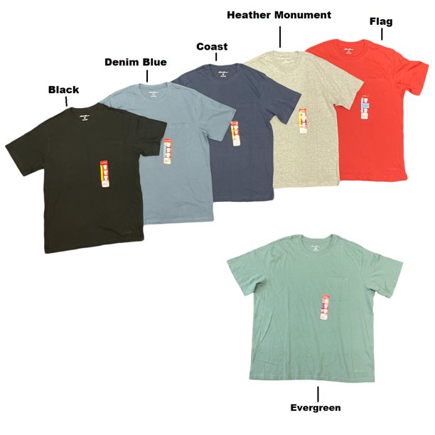 Eddie Bauer Men's Short Sleeve Cotton Crew Neck Classic Pocket Tee