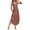 Rose Gold, variant on Edvintorg Casual Summer Dresses for Women 2026 Crew Neck Sleeveless Midi Dress with Split