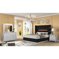 thumbnail image 2 of Lizelle Upholstery Queen 4 Pc Bedroom Set made with wood in Black, 2 of 15