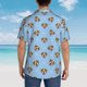 thumbnail image 4 of Fotbe Terrier Camisa Hawaiana para Hombre Unisex – Camisa Casual de Verano con Botones de Manga Corta de Algodón y Lino,Large, 4 of 7