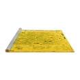 thumbnail image 2 of Ahgly Company Machine Washable Indoor Round Oriental Yellow Traditional Area Rugs, 3' Round, 2 of 4