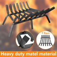 thumbnail image 2 of Rejilla para chimenea Mr IRONSTONE de acero sólido de 53 cm, resistente, 2 of 7