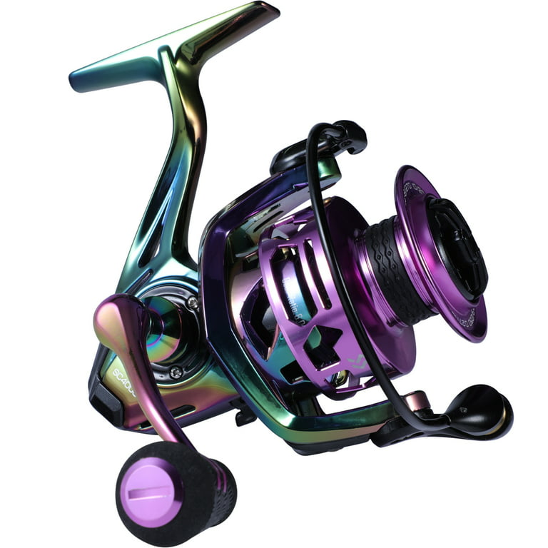 Sougayilang Multicolor Carbon Spinning Reel 6.0:1 High Speed Fishing Reel