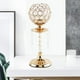 thumbnail image 2 of Candelabro de cristal, candelabro votivo, candelabro de pilar, soporte para velas Oro L, 2 of 8