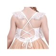 thumbnail image 5 of Girls Dress Beige Lace Tulle Hollow Back Wedding Party Birthday 8 Years, 5 of 6
