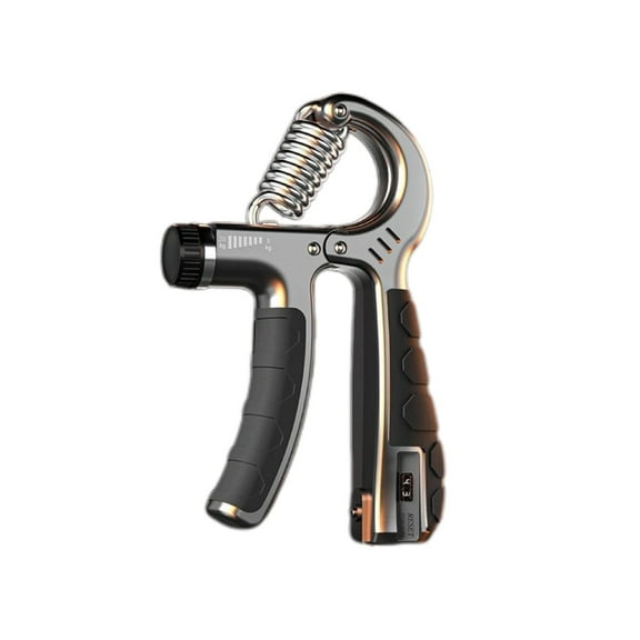 Luxury Black Smart Grip Adjustable Hand Gripper (5kg-200kg) – Professional 400LB Grip Strength Trainer with Counter for Men, Finger Rehabilitation, Arm & Forearm Muscle Workout