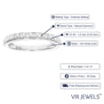 thumbnail image 4 of Vir Jewels 1/2 CTTW Princess Diamond Wedding Band for Women 14K White Gold Square Channel Set, 4 of 7