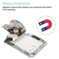 thumbnail image 7 of 2PCS Luggage Tags, Privacy Cover ID Label with Stainless Steel Loop and Address Card for Travel Cruise Bag Suitcase, Cloudy Marble, 7 of 7