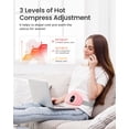 thumbnail image 3 of Cordless Heating Pad for Period Cramps, 3 Heat Setting, Birthday Mothers Day Gifts Girlfriend Mom Wife Women, Fsa Hsa Eligible, Pink, 3 of 9