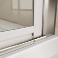 thumbnail image 2 of Bifold Shower Door, 30" W X 72" H Frameless Glass Shower Door with 1/4 in. Clear Tempered Shower Glass, Pivot Swing Shower Doors, Chrome, 2 of 11