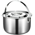 thumbnail image 1 of Stainless Steel Bowl Salad Mixing Container Kitchen Food Storage Bowl Kitchen Supply(2.4L), 1 of 9