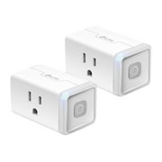 Kasa Smart Plug, Smart Home Wi-Fi Outlet Works with Alexa, Echo, Google Home  IFTTT, No Hub Required, Remote Control,15 Amp,UL Certified, 2-Pack White (HS103P2)
