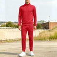 thumbnail image 6 of Zpanxa Boys' Clothing Sets Red Full Zip Track Jacket and Jogger Pants with Side Stripes Sportswear Soccer Training Uniform for Kids Red 12-13 Years, 6 of 7